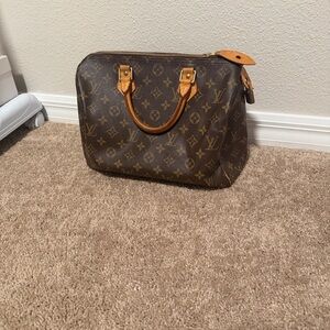 Louis Vuitton Brown and Tan Monogram Bag